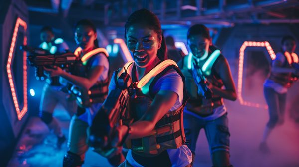 Team building en anglais : organisez un laser game